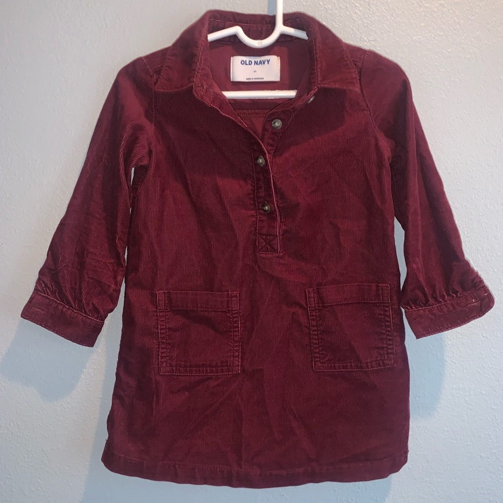 girls burgundy dress